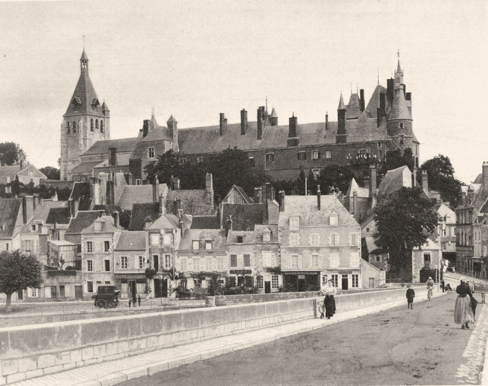 LOIRET. Gien 1903 old antique vintage print picture
